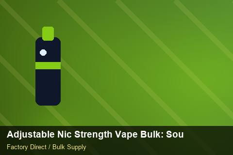 Adjustable Nic Strength Vape Bulk — Adjustable Nic Strength Vape Bulk: Sourcing Workflow — Contract Clauses photo 1