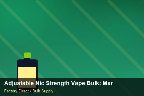 Adjustable Nic Strength Vape Bulk — Adjustable Nic Strength Vape Bulk: Margin Calculator — Contract Clauses photo 1