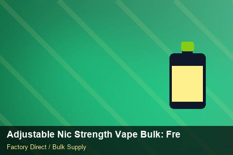 Adjustable Nic Strength Vape Bulk — Adjustable Nic Strength Vape Bulk: Freight Insurance — Contract Clauses photo 1