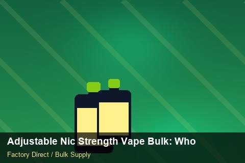 Adjustable Nic Strength Vape Bulk — Adjustable Nic Strength Vape Bulk: Wholesale Price — IP Protection photo 2