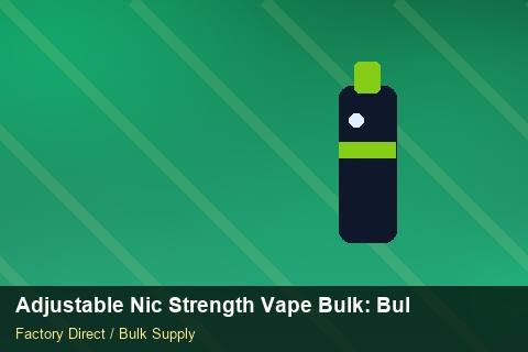 Adjustable Nic Strength Vape Bulk — Adjustable Nic Strength Vape Bulk: Bulk Supplier Guide — IP Protection photo 1