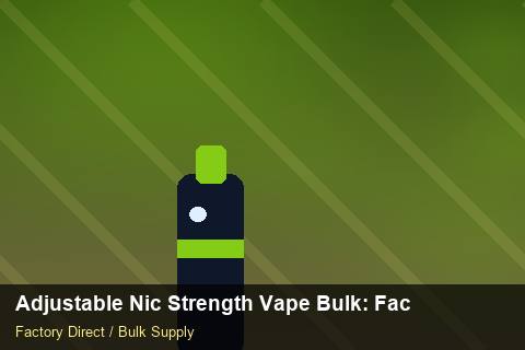 Adjustable Nic Strength Vape Bulk — Adjustable Nic Strength Vape Bulk: Factory Direct Quote — IP Protection photo 2