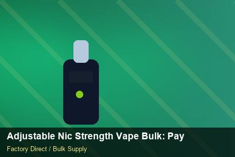 Adjustable Nic Strength Vape Bulk — Adjustable Nic Strength Vape Bulk: Payment Terms — IP Protection photo 2