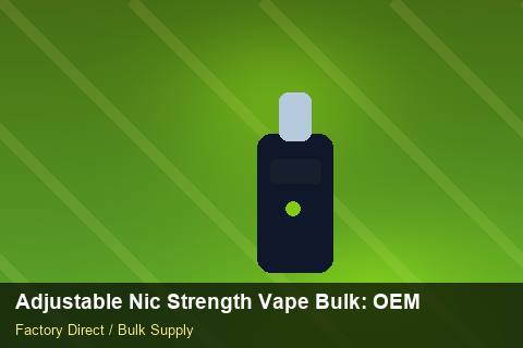 Adjustable Nic Strength Vape Bulk — Adjustable Nic Strength Vape Bulk: OEM & ODM Service — IP Protection photo 1