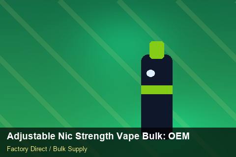 Adjustable Nic Strength Vape Bulk — Adjustable Nic Strength Vape Bulk: OEM & ODM Service — IP Protection photo 2