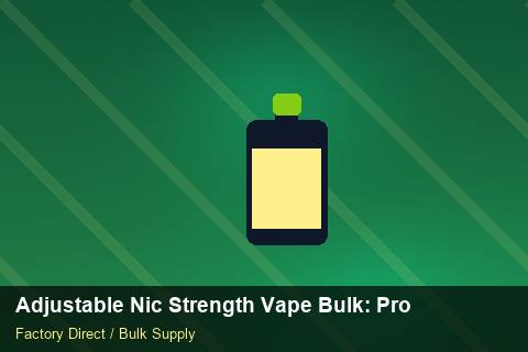 Adjustable Nic Strength Vape Bulk — Adjustable Nic Strength Vape Bulk: Production Capacity — IP Protection photo 1