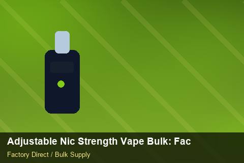 Adjustable Nic Strength Vape Bulk — Adjustable Nic Strength Vape Bulk: Factory Audit Report — IP Protection photo 1