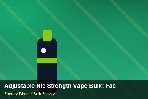 Adjustable Nic Strength Vape Bulk — Adjustable Nic Strength Vape Bulk: Factory Audit Report — IP Protection photo 2
