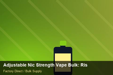 Adjustable Nic Strength Vape Bulk — Adjustable Nic Strength Vape Bulk: Risk Management — IP Protection photo 2