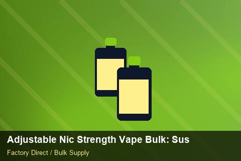 Adjustable Nic Strength Vape Bulk — Adjustable Nic Strength Vape Bulk: Sustainability — IP Protection photo 1