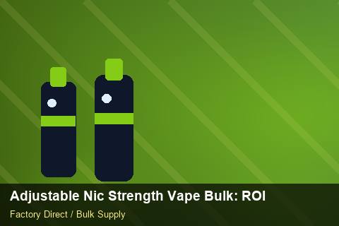 Adjustable Nic Strength Vape Bulk — Adjustable Nic Strength Vape Bulk: ROI Analysis — IP Protection photo 1
