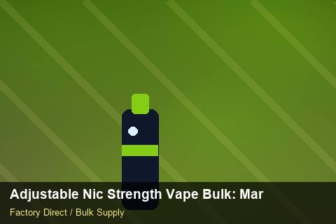 Adjustable Nic Strength Vape Bulk — Adjustable Nic Strength Vape Bulk: Market Comparison — IP Protection photo 2