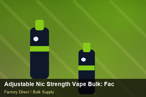 Adjustable Nic Strength Vape Bulk — Adjustable Nic Strength Vape Bulk: Factory Direct Quote — Factory Audit photo 2