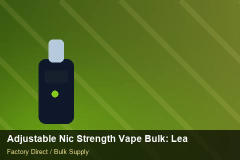 Adjustable Nic Strength Vape Bulk — Adjustable Nic Strength Vape Bulk: Lead Time & MOQ — Factory Audit photo 2