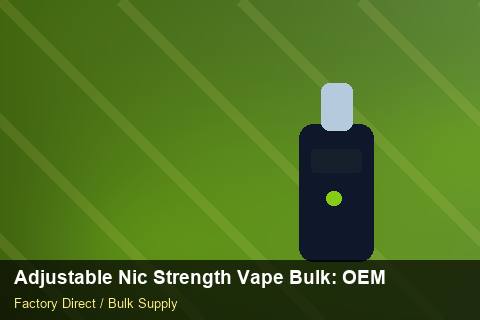 Adjustable Nic Strength Vape Bulk — Adjustable Nic Strength Vape Bulk: OEM & ODM Service — Factory Audit photo 1