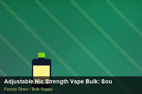 Adjustable Nic Strength Vape Bulk — Adjustable Nic Strength Vape Bulk: Sourcing Workflow — Factory Audit photo 2