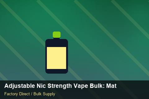 Adjustable Nic Strength Vape Bulk — Adjustable Nic Strength Vape Bulk: Material & Ingredients — Factory Audit photo 1