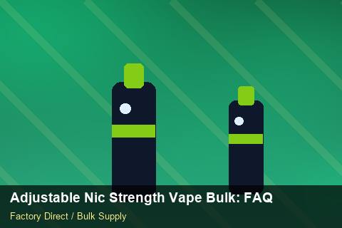 Adjustable Nic Strength Vape Bulk — Adjustable Nic Strength Vape Bulk: FAQ — Factory Audit photo 2