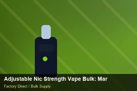 Adjustable Nic Strength Vape Bulk — Adjustable Nic Strength Vape Bulk: Margin Calculator — Factory Audit photo 2