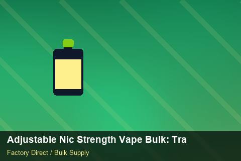 Adjustable Nic Strength Vape Bulk — Adjustable Nic Strength Vape Bulk: Trade Terms — Factory Audit photo 1