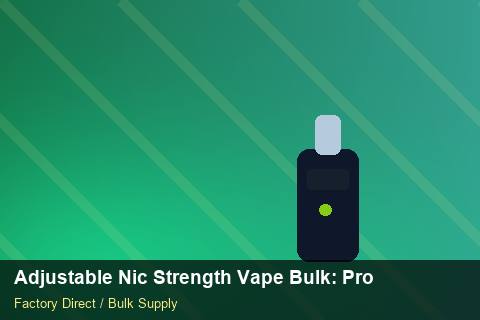 Adjustable Nic Strength Vape Bulk — Adjustable Nic Strength Vape Bulk: Product Launch Playbook — Factory Audit photo 1