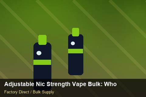 Adjustable Nic Strength Vape Bulk — Adjustable Nic Strength Vape Bulk: Wholesale Price — Sample Testing photo 1