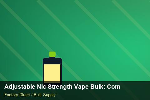 Adjustable Nic Strength Vape Bulk — Adjustable Nic Strength Vape Bulk: Compliance Standards — Sample Testing photo 2