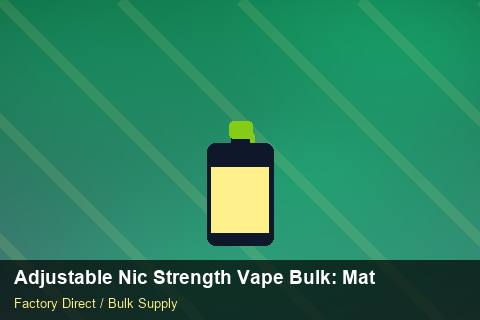 Adjustable Nic Strength Vape Bulk — Adjustable Nic Strength Vape Bulk: Material & Ingredients — Sample Testing photo 1