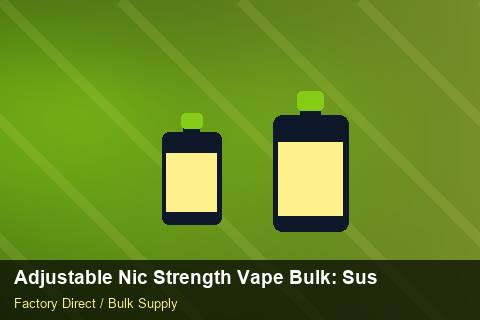 Adjustable Nic Strength Vape Bulk — Adjustable Nic Strength Vape Bulk: Sustainability — Sample Testing photo 1