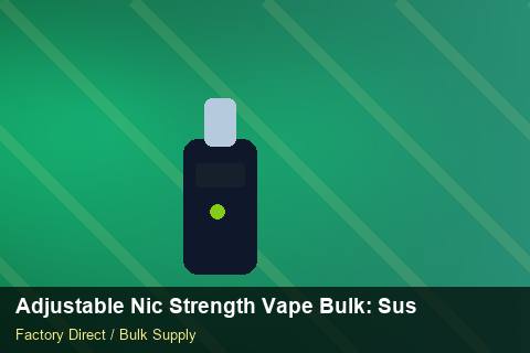Adjustable Nic Strength Vape Bulk — Adjustable Nic Strength Vape Bulk: Sustainability — Sample Testing photo 2
