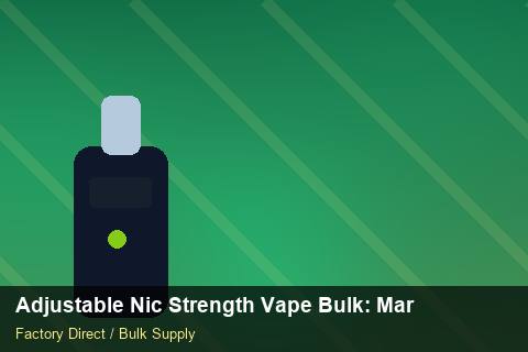 Adjustable Nic Strength Vape Bulk — Adjustable Nic Strength Vape Bulk: Market Comparison — Sample Testing photo 1
