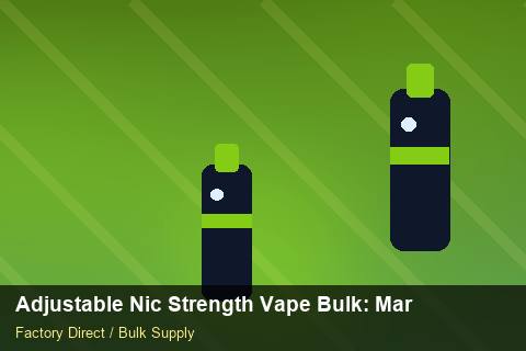 Adjustable Nic Strength Vape Bulk — Adjustable Nic Strength Vape Bulk: Market Comparison — Sample Testing photo 2