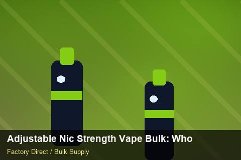 Adjustable Nic Strength Vape Bulk — Adjustable Nic Strength Vape Bulk: Wholesale Price — Third-Party Inspection photo 1