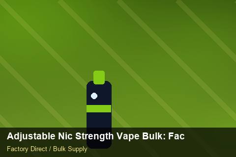 Adjustable Nic Strength Vape Bulk — Adjustable Nic Strength Vape Bulk: Factory Direct Quote — Third-Party Inspection photo 2