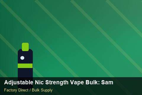 Adjustable Nic Strength Vape Bulk — Adjustable Nic Strength Vape Bulk: Sample Policy — Third-Party Inspection photo 1