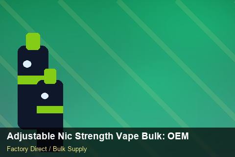 Adjustable Nic Strength Vape Bulk — Adjustable Nic Strength Vape Bulk: OEM & ODM Service — Third-Party Inspection photo 2