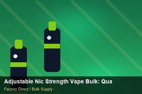 Adjustable Nic Strength Vape Bulk — Adjustable Nic Strength Vape Bulk: Quality Control Process — Third-Party Inspection photo 1