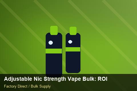 Adjustable Nic Strength Vape Bulk — Adjustable Nic Strength Vape Bulk: ROI Analysis — Third-Party Inspection photo 1