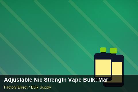 Adjustable Nic Strength Vape Bulk — Adjustable Nic Strength Vape Bulk: Margin Calculator — Third-Party Inspection photo 1