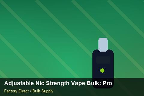 Adjustable Nic Strength Vape Bulk — Adjustable Nic Strength Vape Bulk: Product Launch Playbook — Third-Party Inspection photo 1
