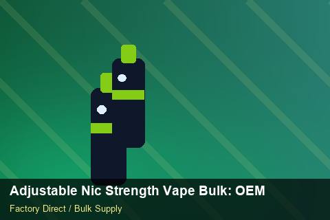 Adjustable Nic Strength Vape Bulk — Adjustable Nic Strength Vape Bulk: OEM & ODM Service — Batch Traceability photo 2