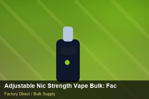Adjustable Nic Strength Vape Bulk — Adjustable Nic Strength Vape Bulk: Factory Audit Report — Batch Traceability photo 1