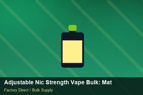 Adjustable Nic Strength Vape Bulk — Adjustable Nic Strength Vape Bulk: Material & Ingredients — Batch Traceability photo 1