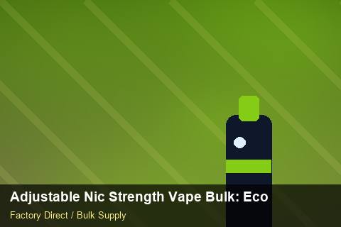 Adjustable Nic Strength Vape Bulk — Adjustable Nic Strength Vape Bulk: Eco-Friendly Materials — Batch Traceability photo 2