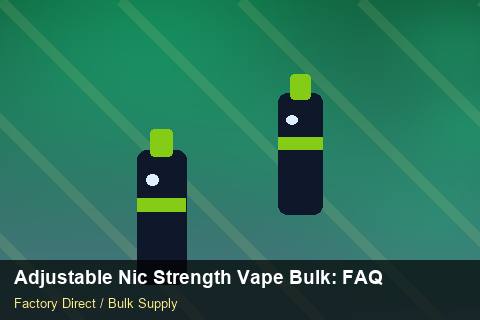 Adjustable Nic Strength Vape Bulk — Adjustable Nic Strength Vape Bulk: FAQ — Batch Traceability photo 2