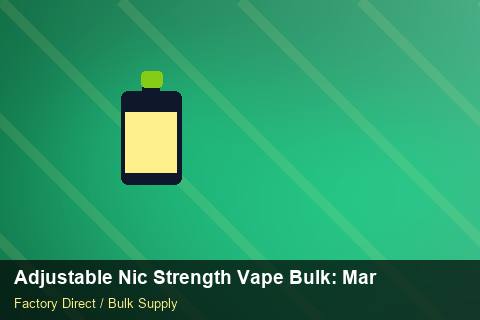 Adjustable Nic Strength Vape Bulk — Adjustable Nic Strength Vape Bulk: Margin Calculator — Batch Traceability photo 1