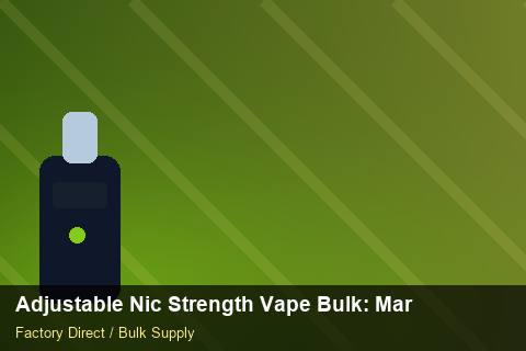 Adjustable Nic Strength Vape Bulk — Adjustable Nic Strength Vape Bulk: Margin Calculator — Batch Traceability photo 2