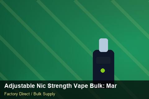 Adjustable Nic Strength Vape Bulk — Adjustable Nic Strength Vape Bulk: Market Comparison — Batch Traceability photo 1