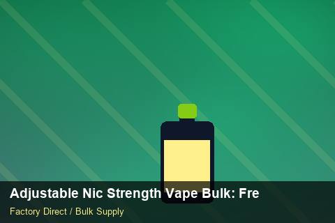 Adjustable Nic Strength Vape Bulk — Adjustable Nic Strength Vape Bulk: Freight Insurance — Batch Traceability photo 1