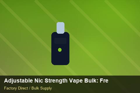 Adjustable Nic Strength Vape Bulk — Adjustable Nic Strength Vape Bulk: Freight Insurance — Batch Traceability photo 2